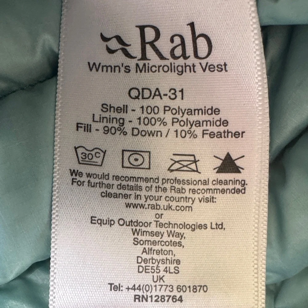 Rab Microlight Down Vest - Picture 4 of 4